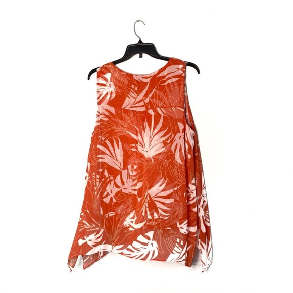 NWT Alfani Plus Chiffon Split Front Pullover Top - Picture 4 of 6